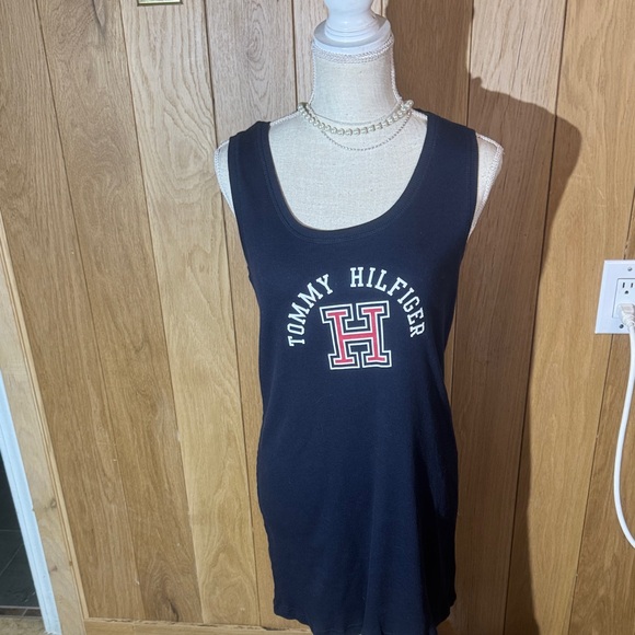 Tommy Hilfiger Black Sleeveless Pajama Dress - Picture 1 of 3